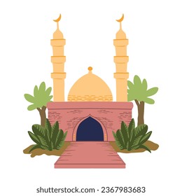 Islamic Mosque ,good for graphic resources, printable art, suitable for design resources, logo, template designs, and more. 