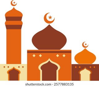 Islamic mosque icon isolated on white background. Vector illustration design