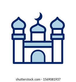 Islamic Mosque Icon Vector design 