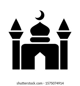 Islamic Mosque Icon Vector Design