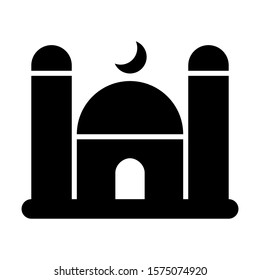 Islamic Mosque Icon Vector Design