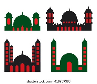 Islamic mosque icons