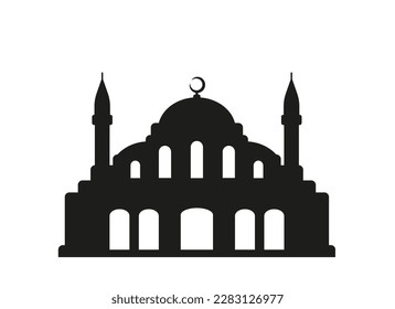 Islamic Mosque. Isolated vector illustration for your design