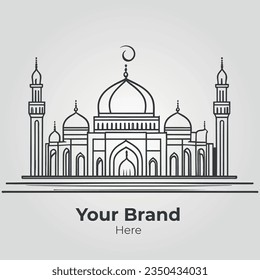 Islamic Mosque Logo Design Professional Brand