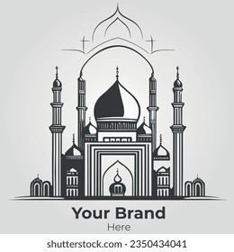 Islamic Mosque Logo Design Professional Brand