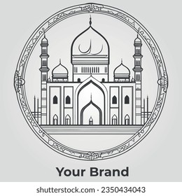 Islamic Mosque Logo Design Professional Brand