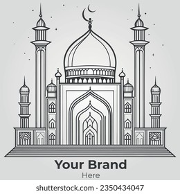Islamic Mosque Logo Design Professional Brand
