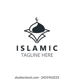 Islamic Mosque Logo design, template Islamic, Islamic Day Ramadan vector graphic creative idea