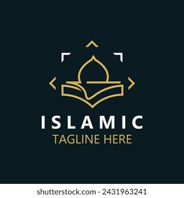 Islamic Mosque Logo design, template Islamic, Islamic Day Ramadan vector graphic creative idea