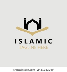 Islamic Mosque Logo design, template Islamic, Islamic Day Ramadan vector graphic creative idea