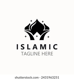 Islamic Mosque Logo design, template Islamic, Islamic Day Ramadan vector graphic creative idea