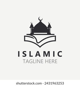 Islamic Mosque Logo design, template Islamic, Islamic Day Ramadan vector graphic creative idea