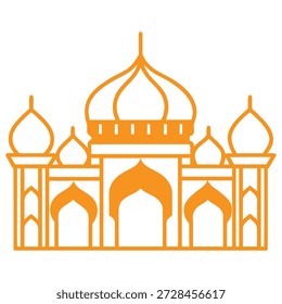 Design-Vektor-Stil der islamischen Moschee