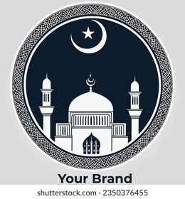 Islamic Mosque Logo For Professional Brading 