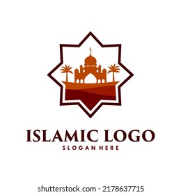 Islamic With Mosque Logo Template