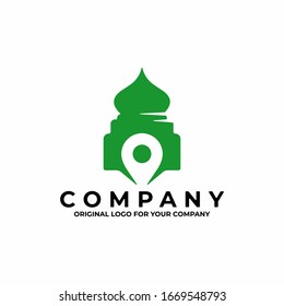 Islamic Mosque logo template. Can be used as symbols, brand identity, company logo, icons, or others.
