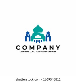 Islamic Mosque logo template. Can be used as symbols, brand identity, company logo, icons, or others.