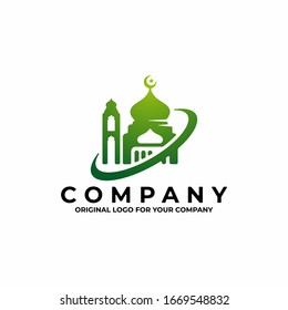 Islamic Mosque logo template. Can be used as symbols, brand identity, company logo, icons, or others.