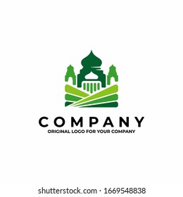 Islamic Mosque logo template. Can be used as symbols, brand identity, company logo, icons, or others.