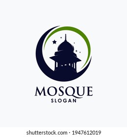 Islamic Mosque logo template design