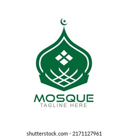 Islamic Mosque Logo Template Design Vector, Emblem, Concept Design, Creative Symbol, Icon