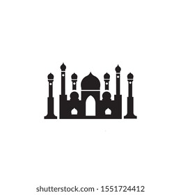 islamic mosque logo vector icon template