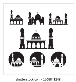 Islamic Mosque Logo Vector Icon Template Stock Vector (Royalty Free ...