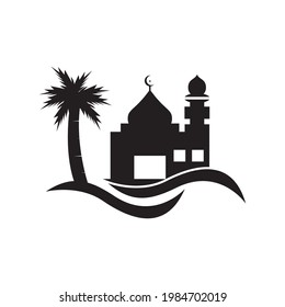 Logo der Islamischen Moschee, Vektorsymbol