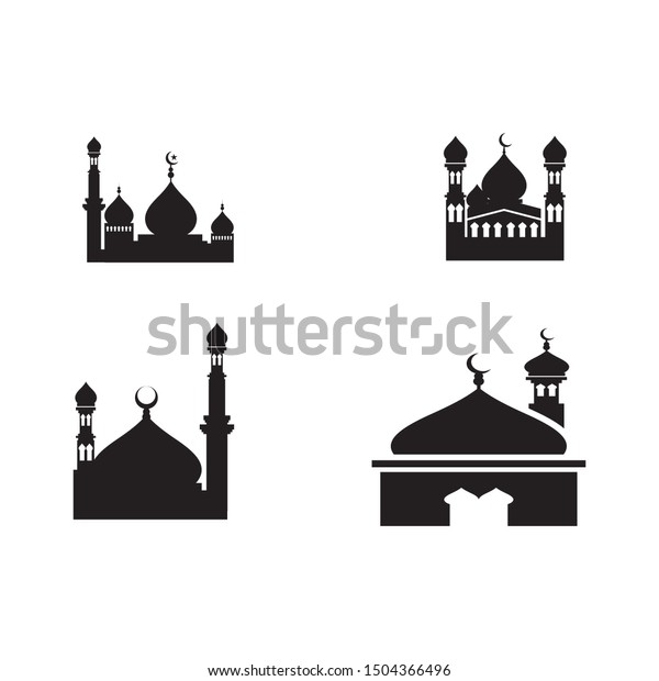 Islamic Mosque Logo Vector Icon Template Stock Vector (Royalty Free ...