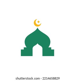 Islamic Mosque Logo Vector Tempalate