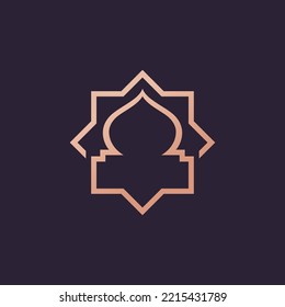 Islamic Mosque Logo Vector Tempalate