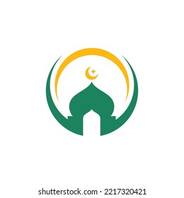 Islamic Mosque Logo Vector Tempalate