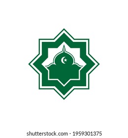 Islamic mosque logos, simple logos of Islamic mosques, Islamic mosque icons for logos of Islamic organizations and companies