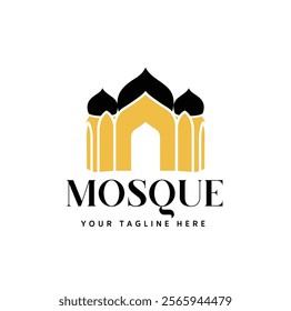Islamic mosque modern logo template