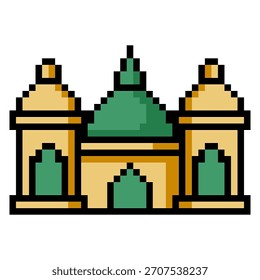 Pixelgrafik der islamischen Moschee