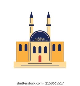 islamic mosque place icon isolated