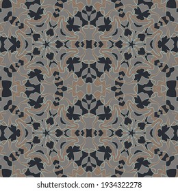 Islamic mosque seamless pattern graphic design. Iranian geometric tile ornament. Wallpaper seamless pattern. Traditional uzbek abstract geometric shapes ornament. Eastern vector background