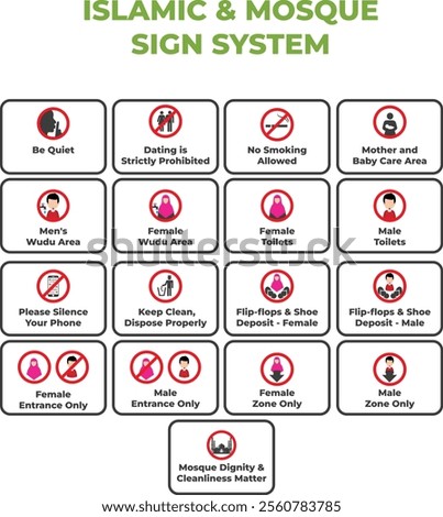 Islamic and Mosque Sign System