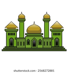 Islamic mosque vector design illustration with Ramadan, Isra Mi'raj, Eid al-Fitr and Eid al-Adha themes. Ramadan Mosque Vector eps, Mosque Graphic Design Template Vector, Masjid Clipart, Mosque, Logo