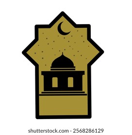 Islamic mosque vector design illustration with Ramadan, Isra Mi'raj, Eid al-Fitr and Eid al-Adha themes. Ramadan Mosque Vector eps, Mosque Graphic Design Template Vector, Masjid Clipart, Mosque, Logo