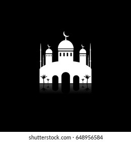Islamic mosqueicon. Vector illustration.