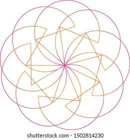 Islamic motif pattern. Arabic, Ottoman motifs.