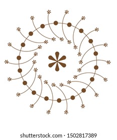 Islamic motif pattern. Arabic, Ottoman motifs.