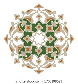 Islamic motif pattern. Arabic, Turkish, Ottoman motifs.
