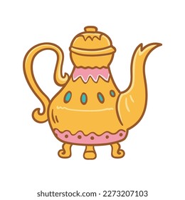 Islamic motif teapot icon Ramadan and Islamic Eid