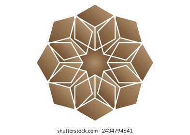 islamic motif vector. islamic style geometric pattern