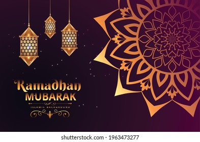 Islamic Muslim eid festival beautiful background Geometric circle element made in vector