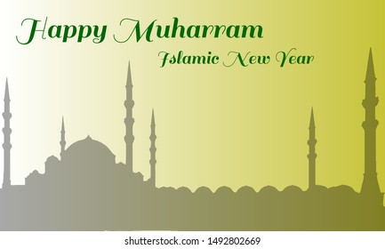 islamic new year background, happy muharram