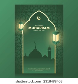 Islamic New Year Banner Background Graphic