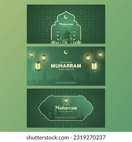 Islamic New Year Banner Background Graphic by Duns Studio svg